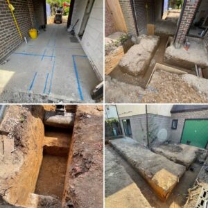 Digging foundations in Emsworth